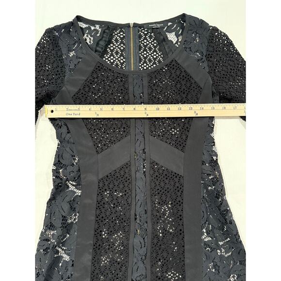 Nanette Lepore Lace Panel Dress Long Sleeve Size 6 (080) - Picture 7 of 11